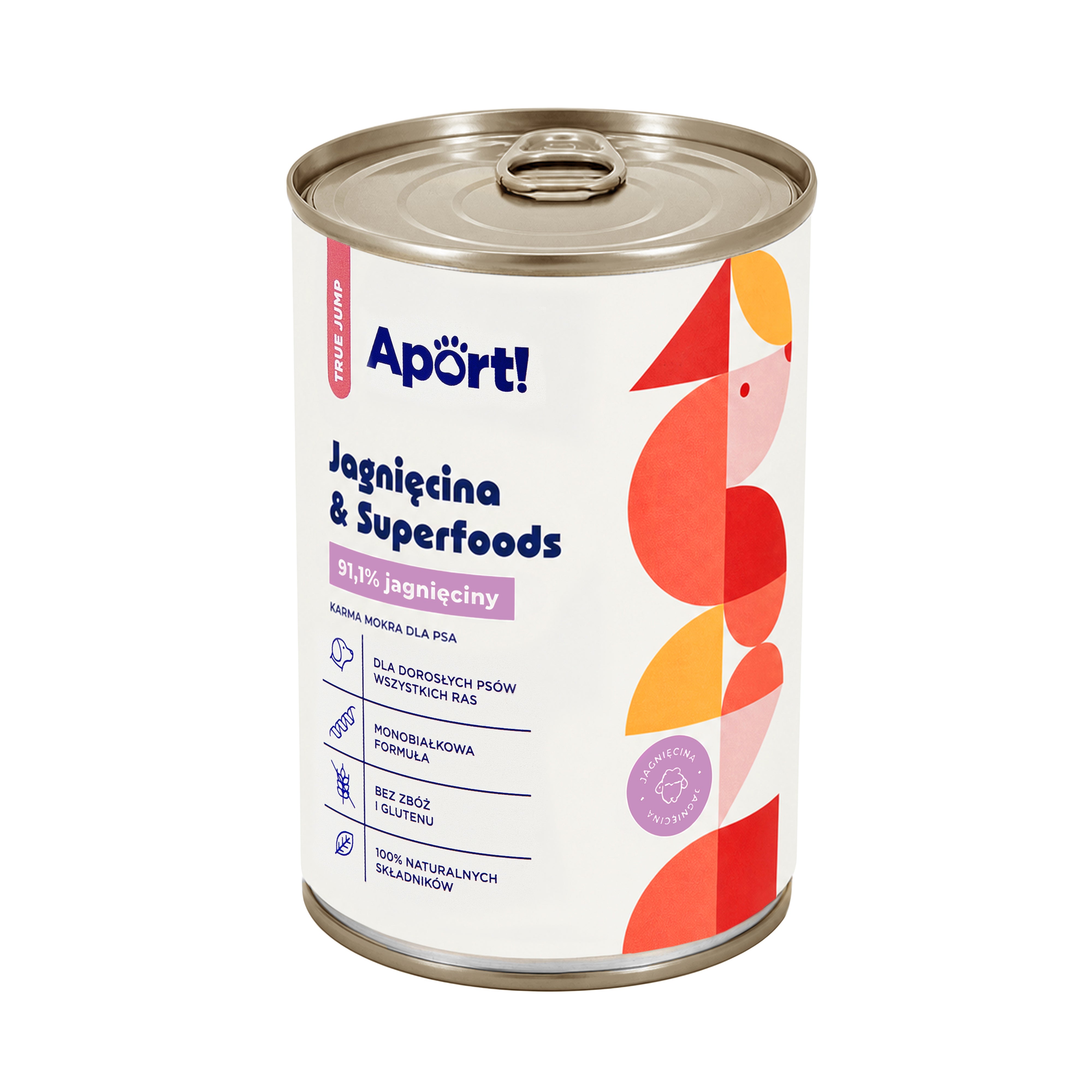 Karma mokra dla psa Jagnięcina & Superfoods 400 g lub 800 g - monobiałkowa karma dla psów dorosłych