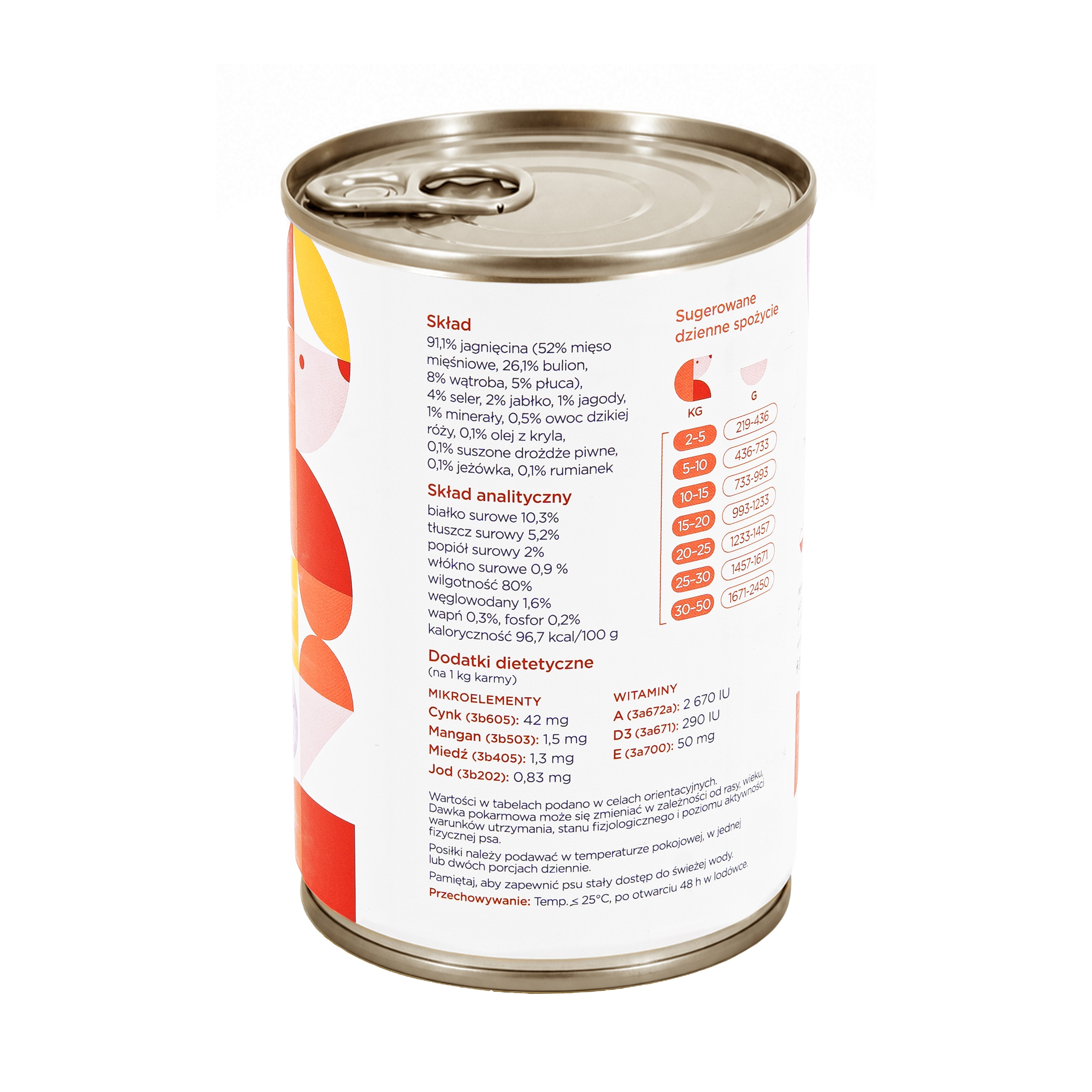 Karma mokra dla psa Jagnięcina & Superfoods 400 g lub 800 g - monobiałkowa karma dla psów dorosłych