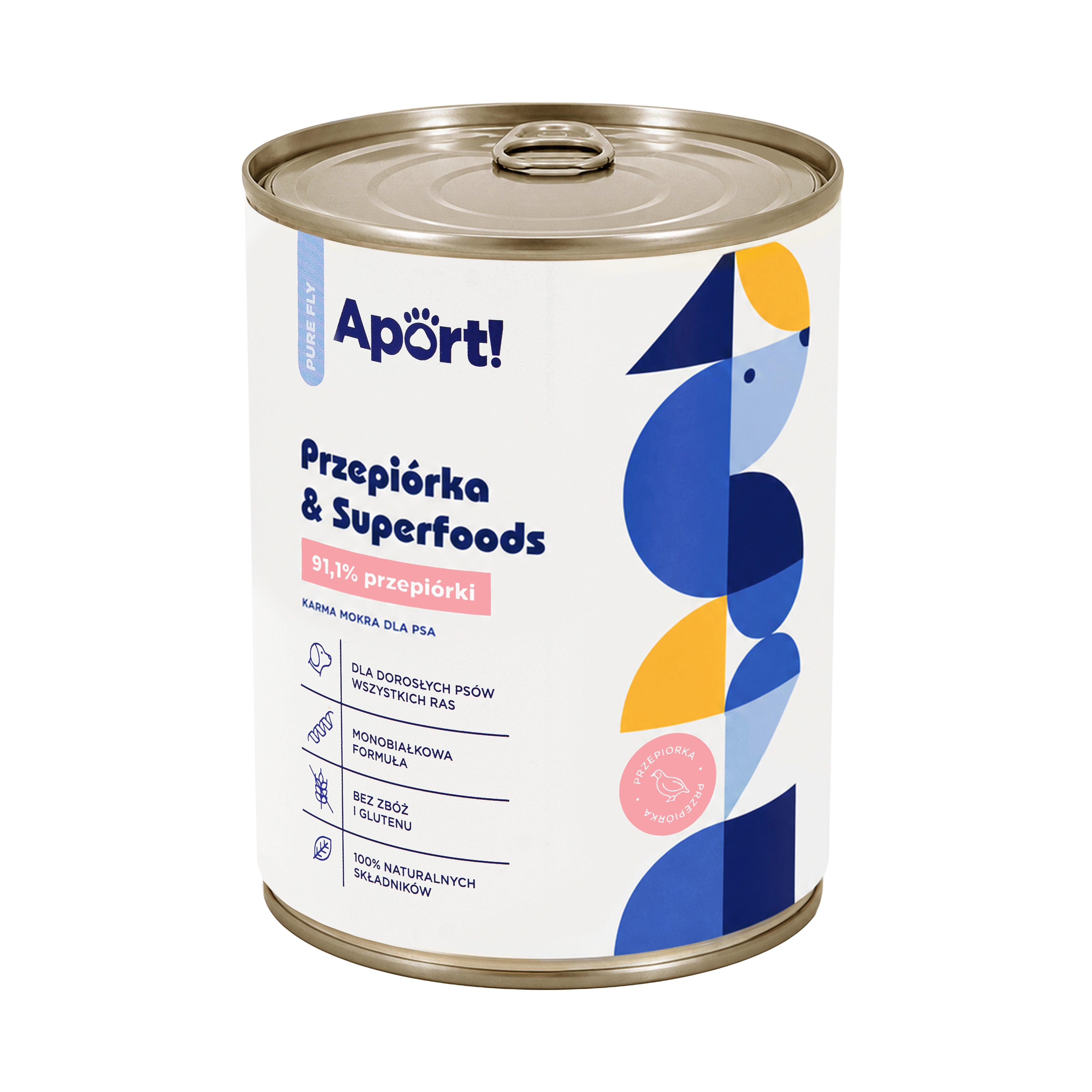 Karma mokra dla psa Przepiórka & Superfoods 800 g - monobiałkowa karma dla psów dorosłych