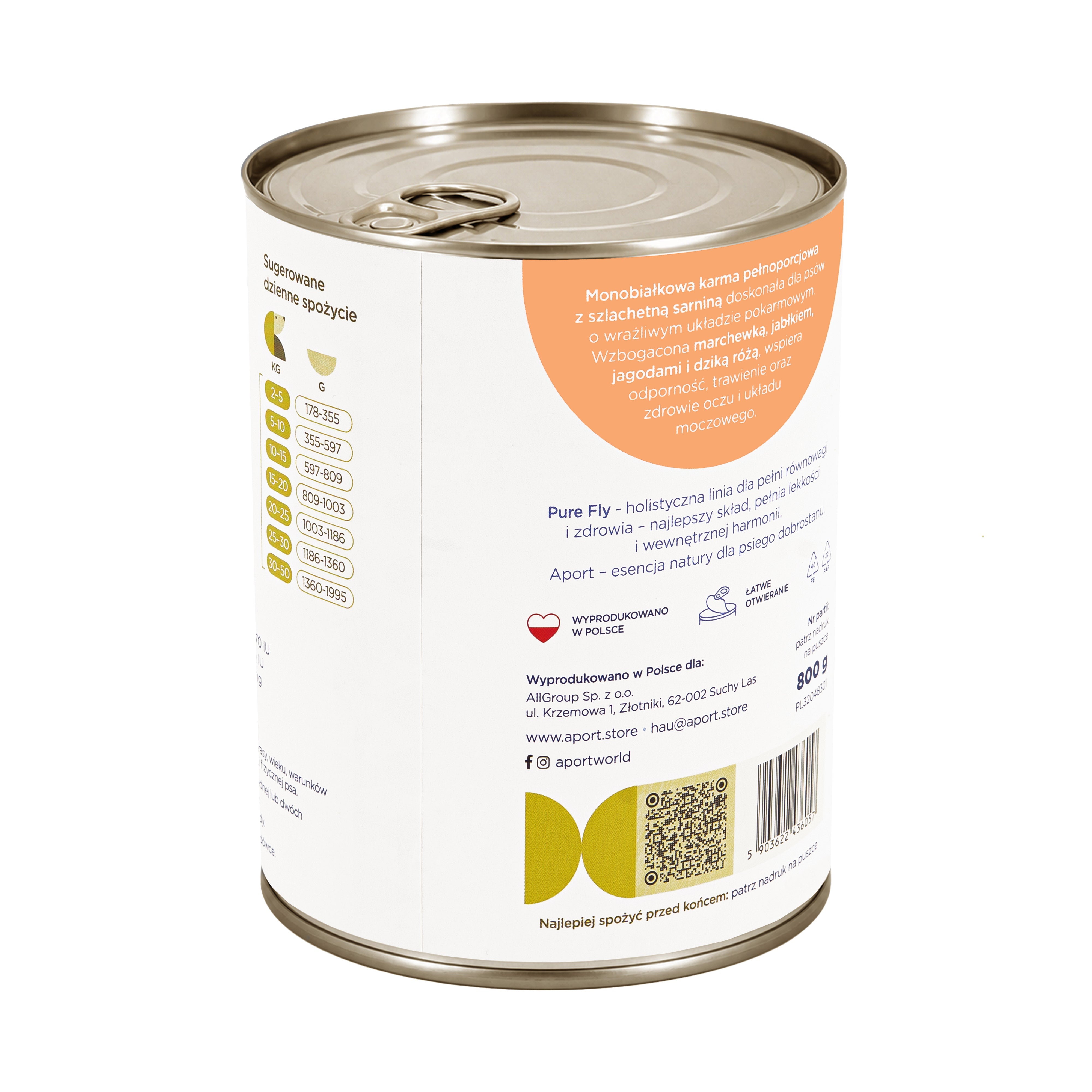 Karma mokra dla psa Sarnina & Superfoods 800 g - monobiałkowa karma dla psów dorosłych