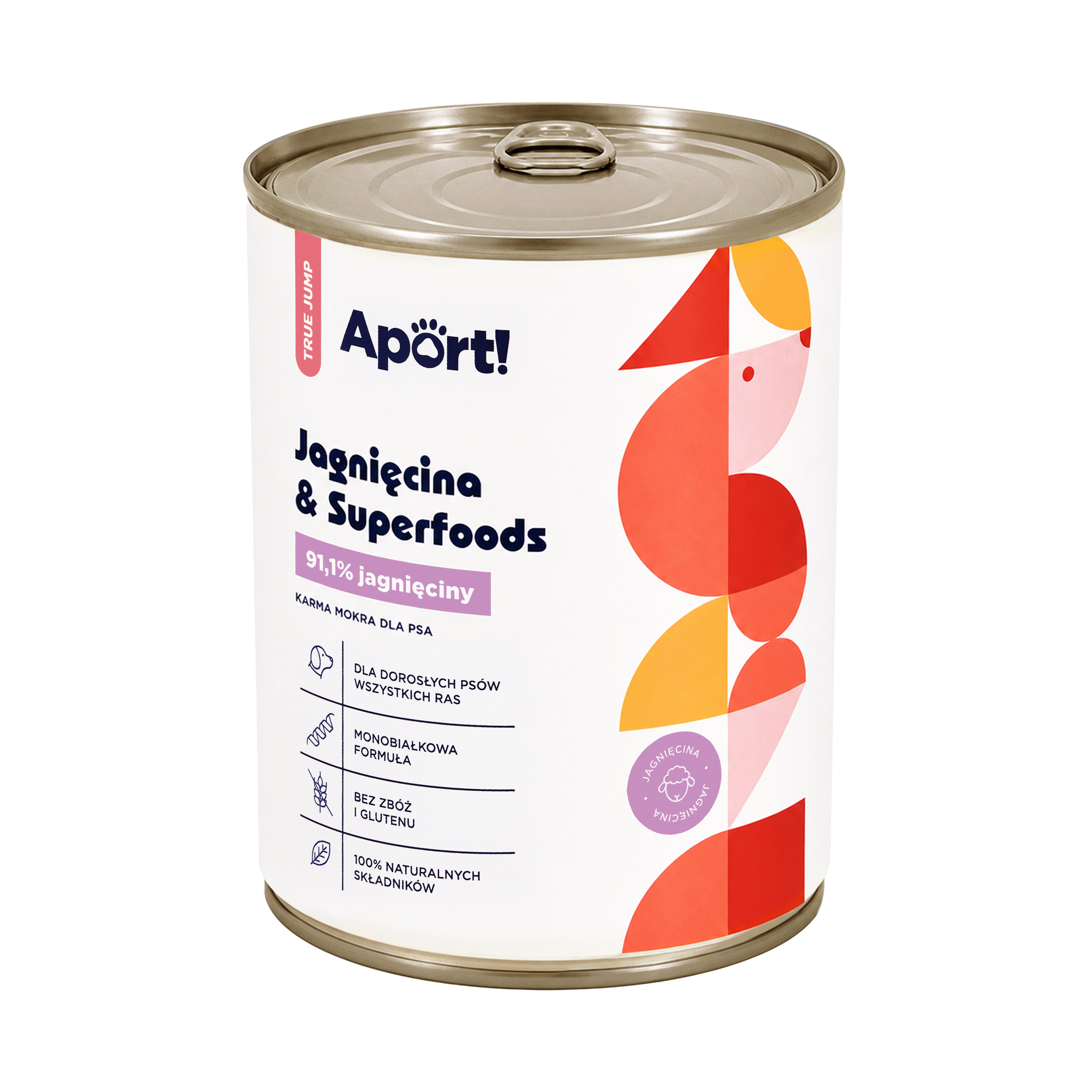 Karma mokra dla psa Jagnięcina & Superfoods 400 g lub 800 g - monobiałkowa karma dla psów dorosłych