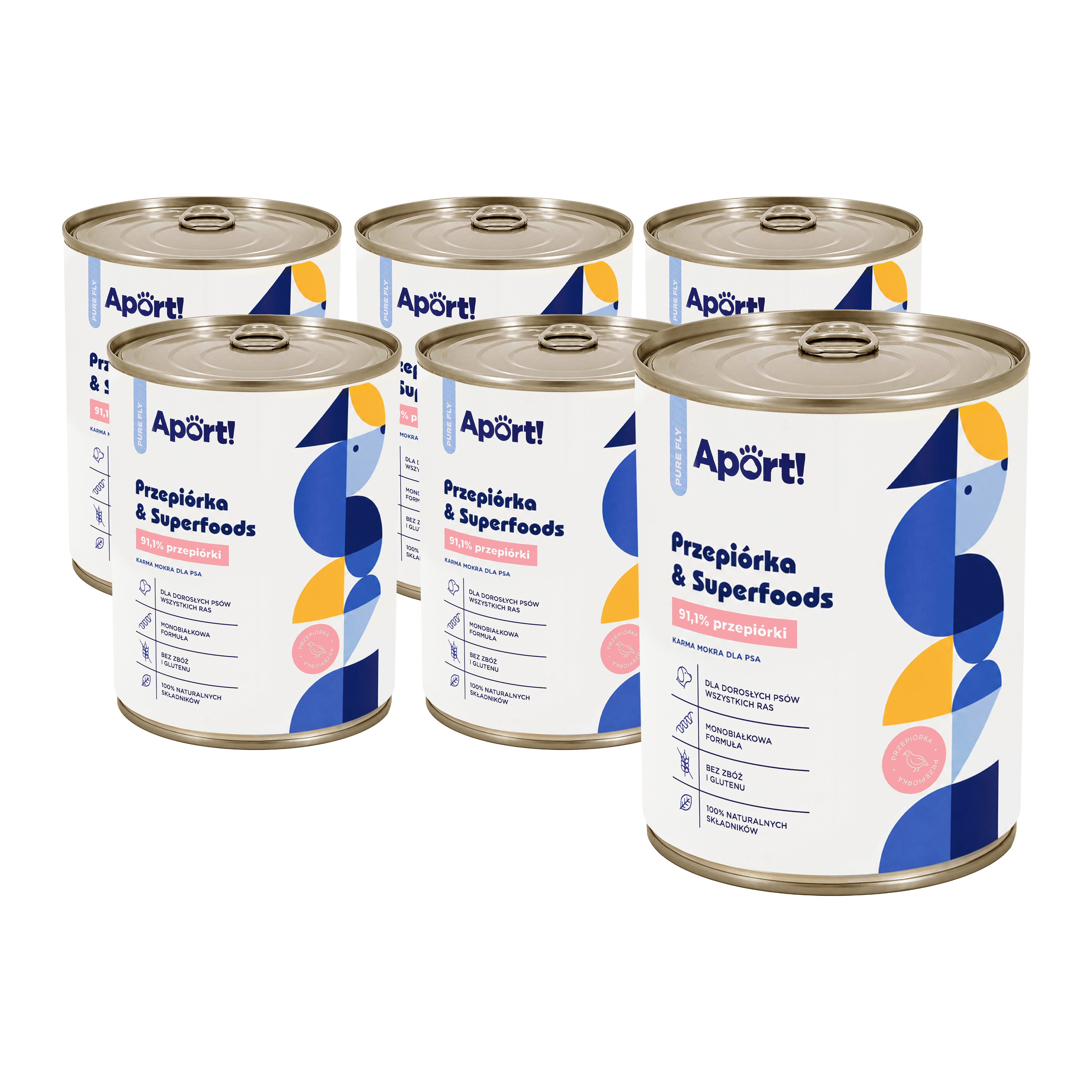 Karma mokra dla psa Przepiórka & Superfoods 800g 6 szt. - monobiałkowa karma dla psów dorosłych