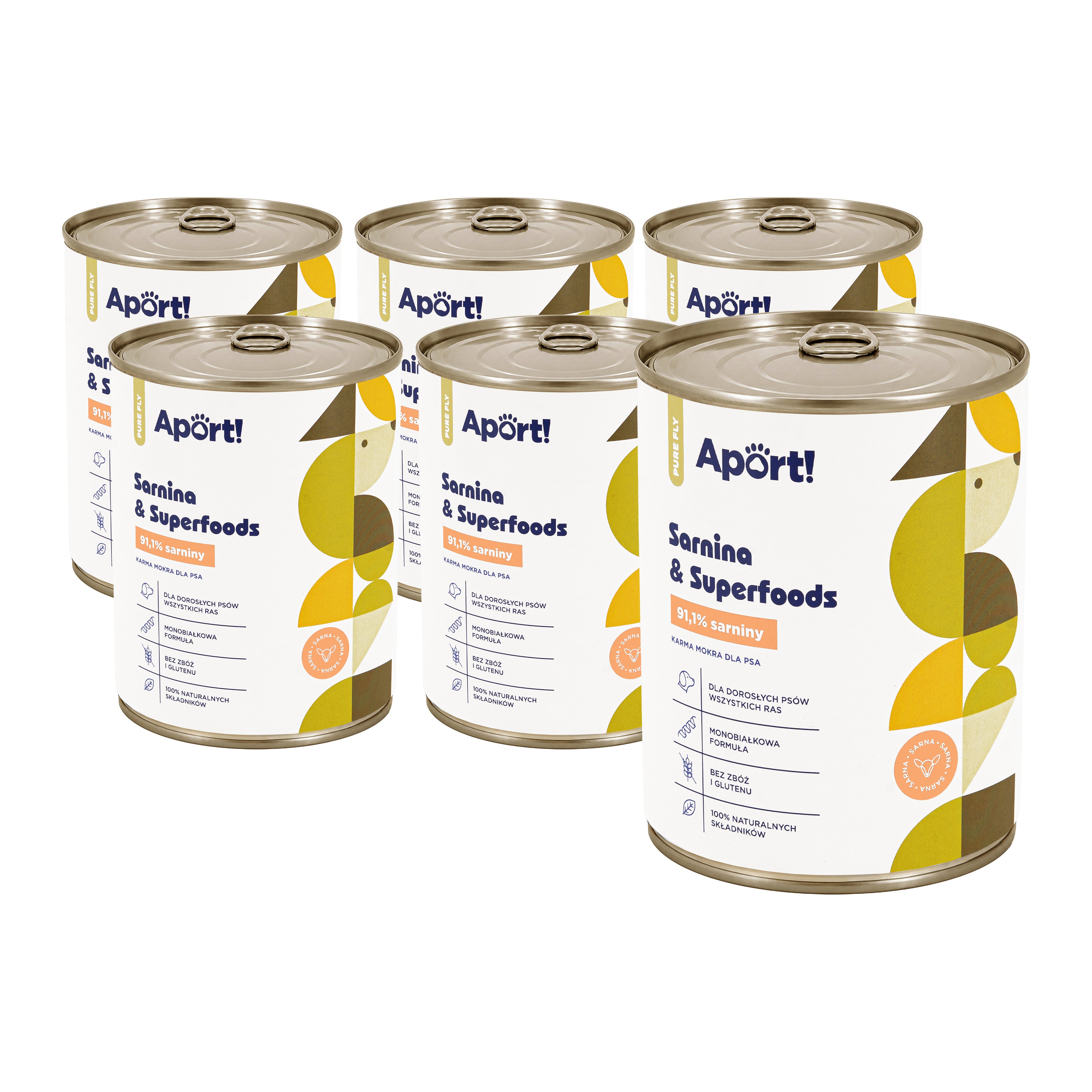 Karma mokra dla psa Sarnina & Superfoods 800g 6 szt. - monobiałkowa karma dla psów dorosłych