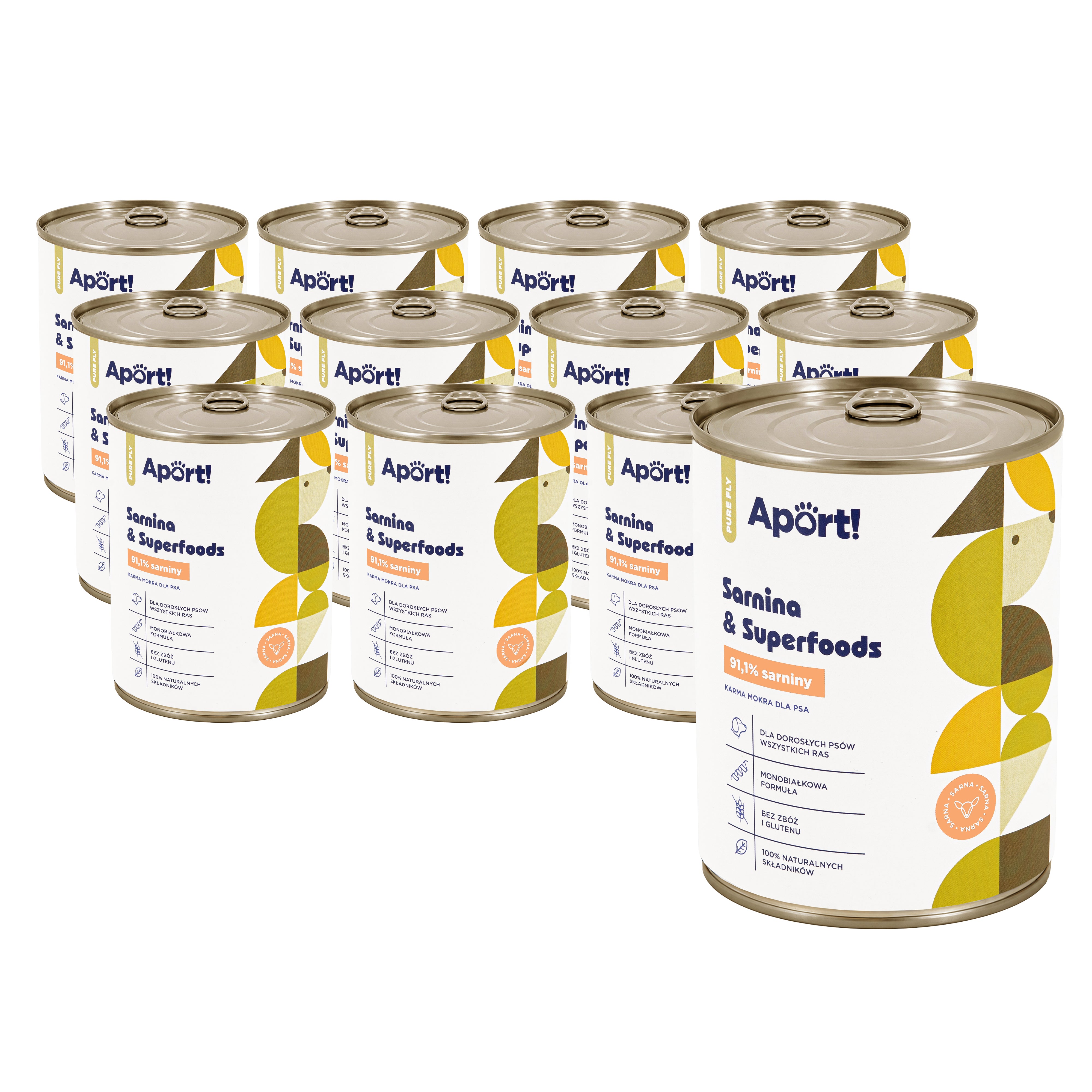 Karma mokra dla psa Sarnina & Superfoods 800 g  12 szt. - monobiałkowa karma dla psów dorosłych