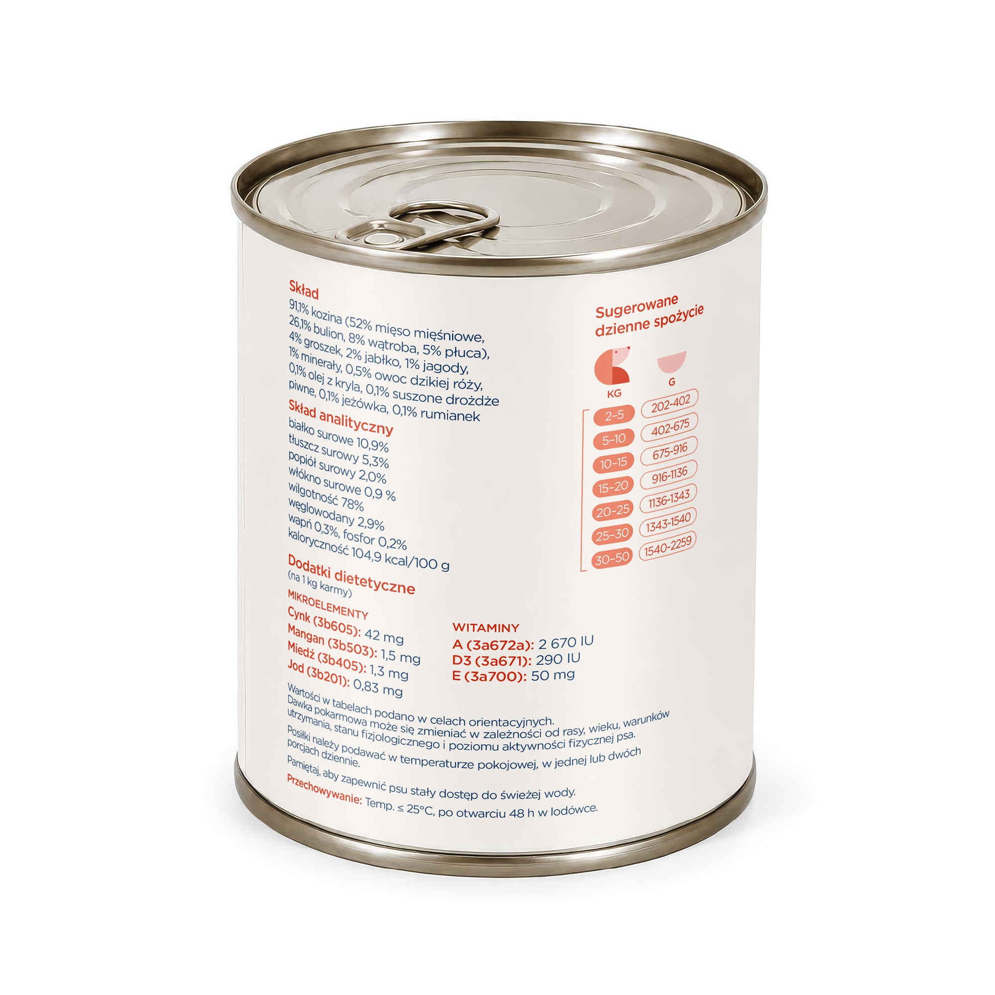 Karma mokra dla psa Kozina & Superfoods 400 g - monobiałkowa karma dla psów dorosłych