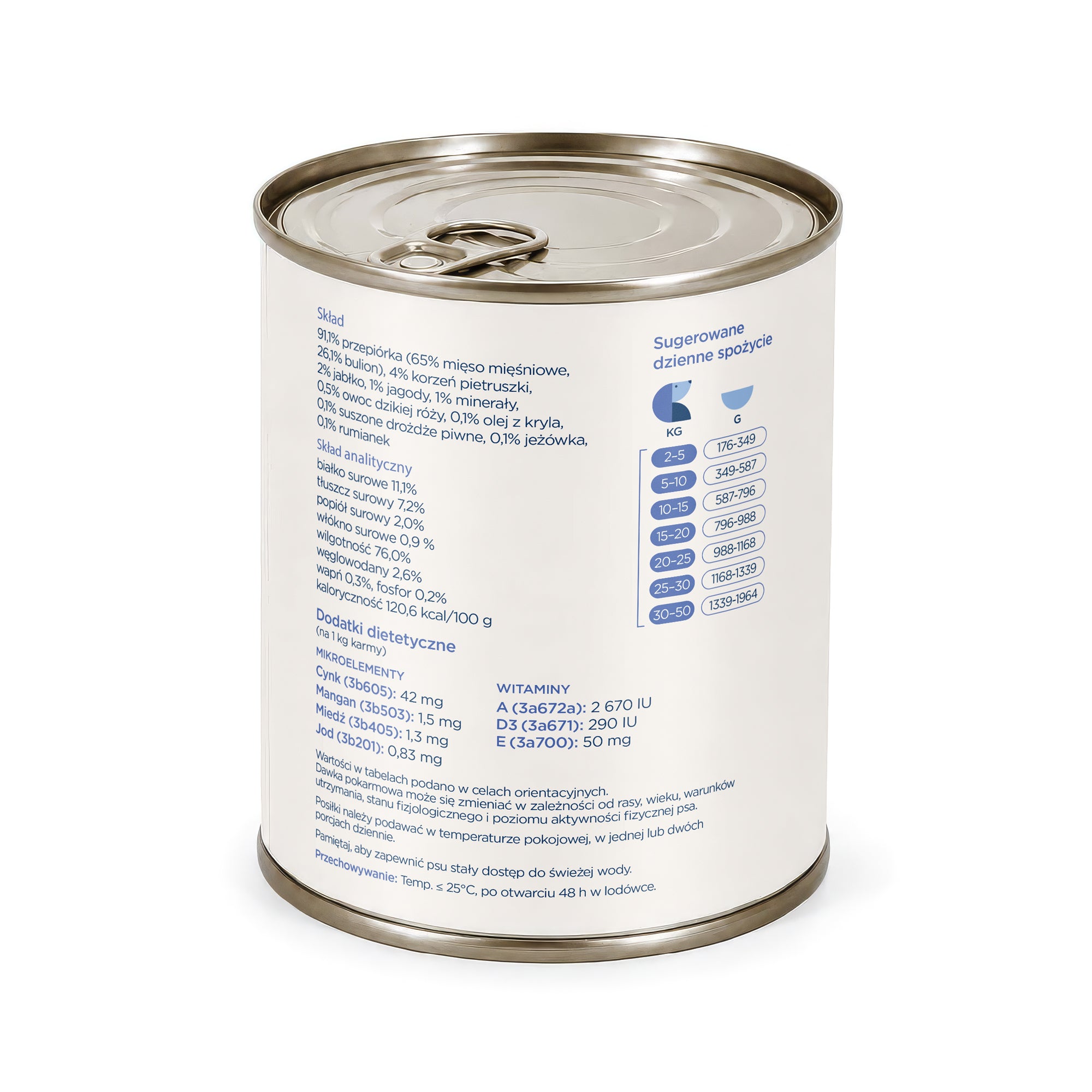 Wet dog food Quail & Superfoods 800g - monoprotein food for adult dogs