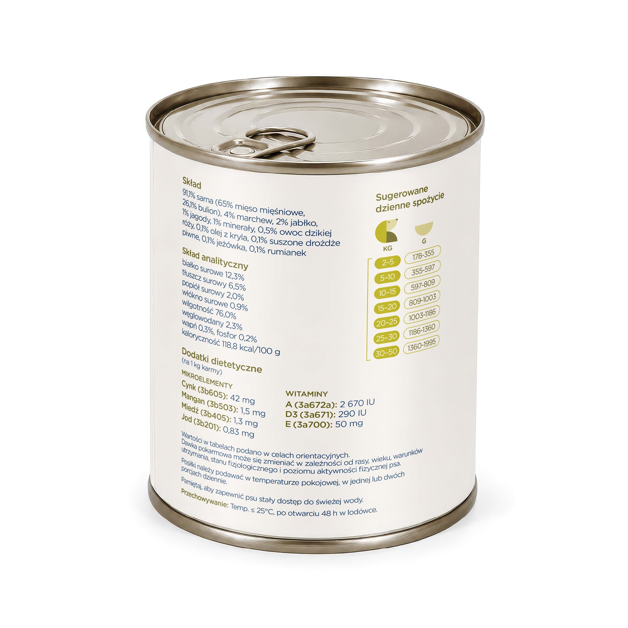 Wet dog food Venison & Superfoods 800 g - single-protein food for adult dogs