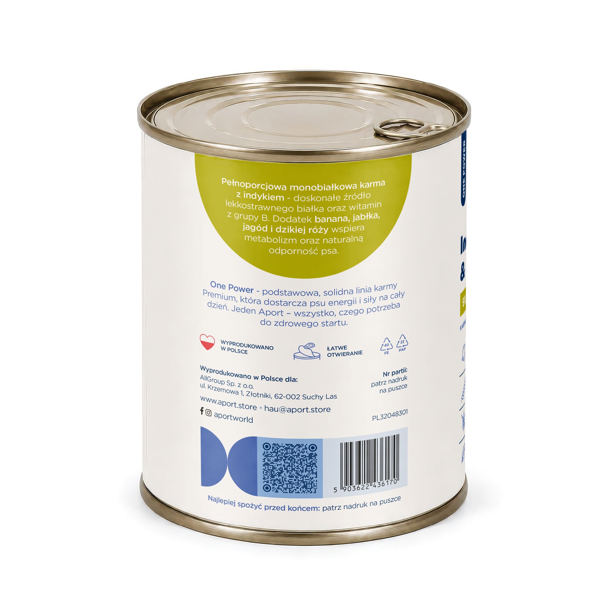 Wet dog food Turkey & Superfoods 400 g or 800 g - monoprotein food for adult dogs
