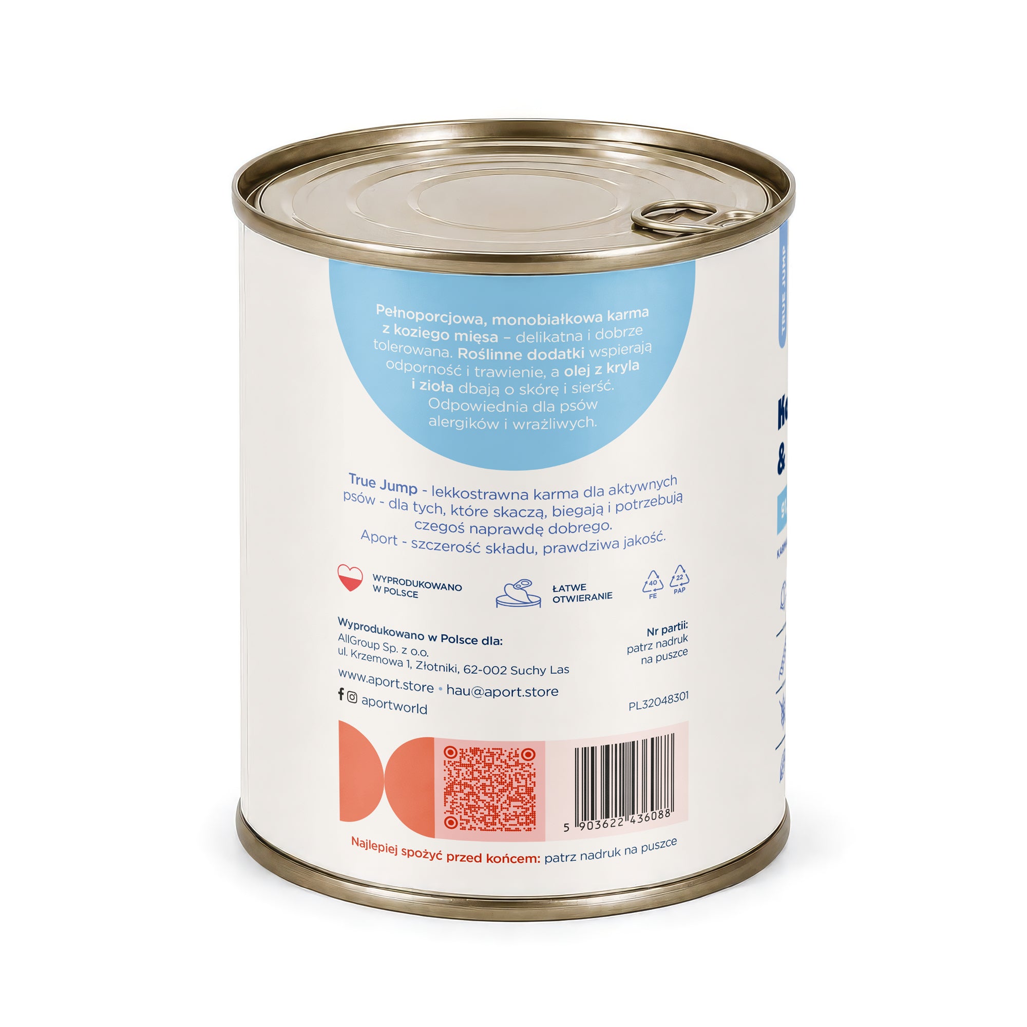 Karma mokra dla psa Kozina & Superfoods 400 g - monobiałkowa karma dla psów dorosłych