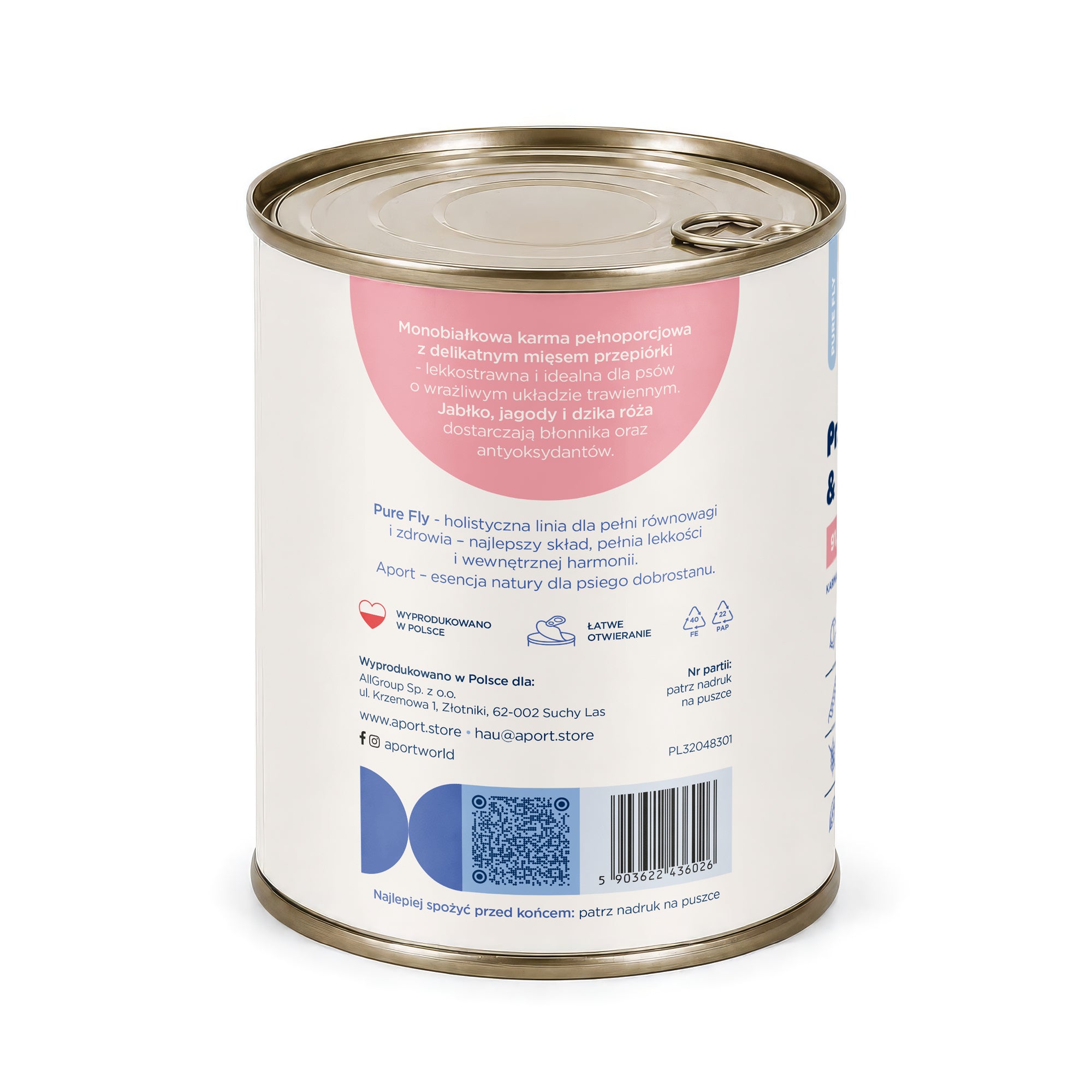 Wet dog food Quail & Superfoods 800g - monoprotein food for adult dogs