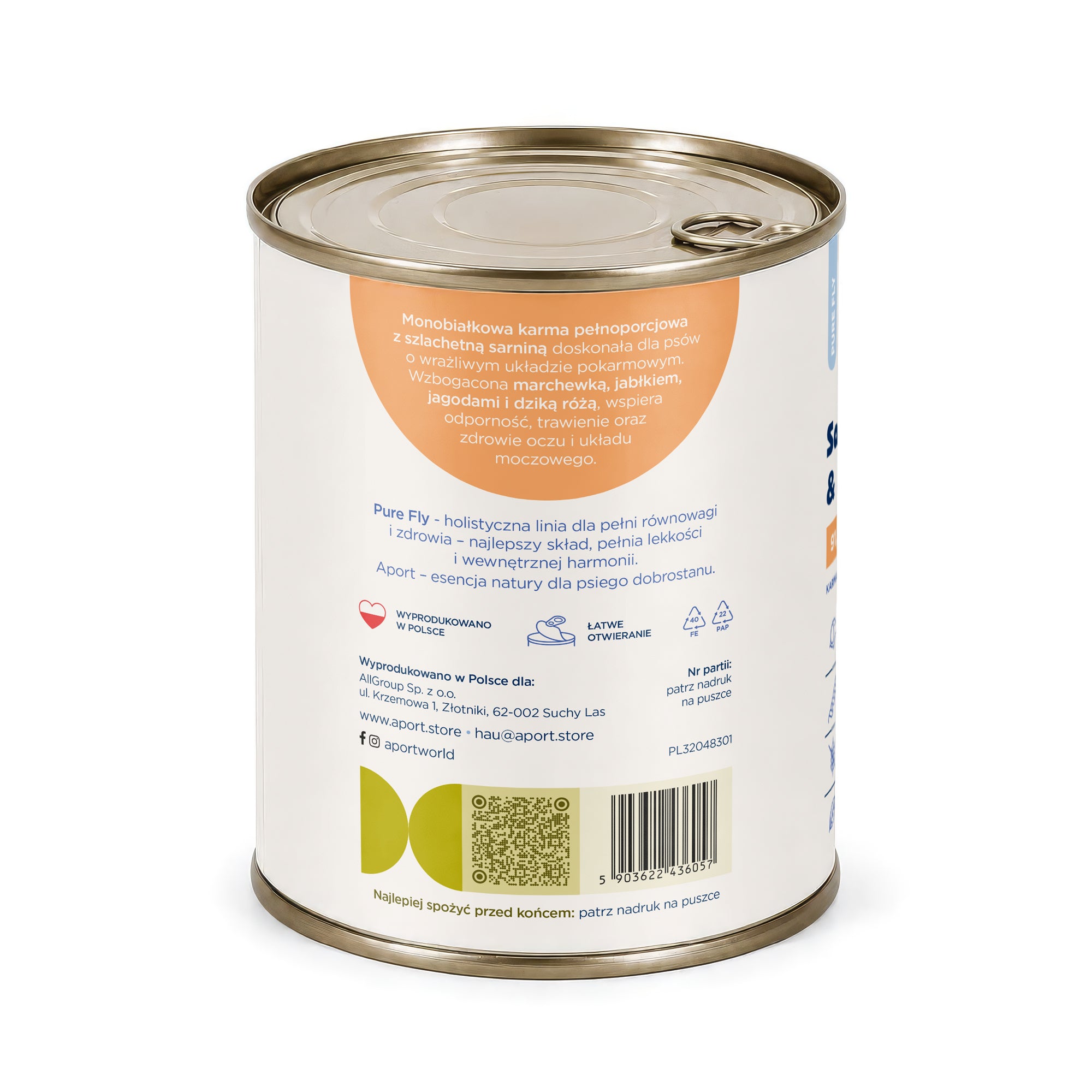 Wet dog food Venison & Superfoods 800 g - single-protein food for adult dogs