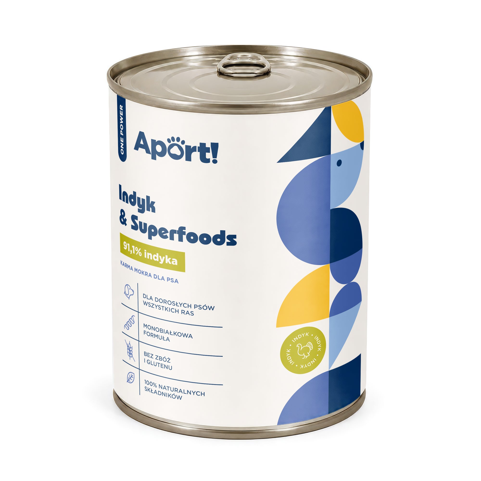 Wet dog food Turkey & Superfoods 400 g or 800 g - monoprotein food for adult dogs