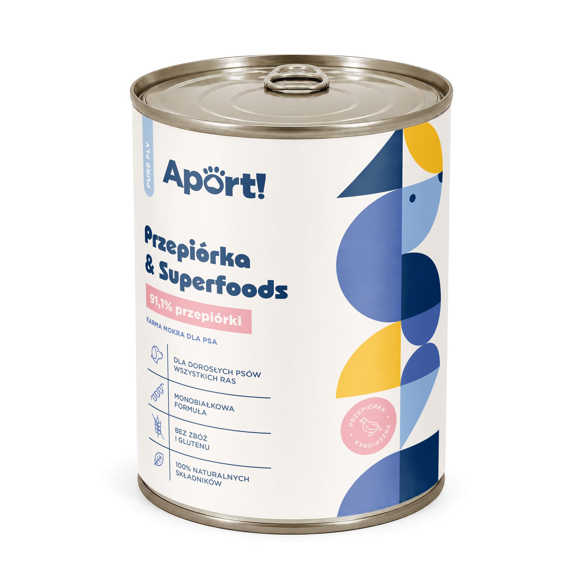 Wet dog food Quail & Superfoods 800g - monoprotein food for adult dogs