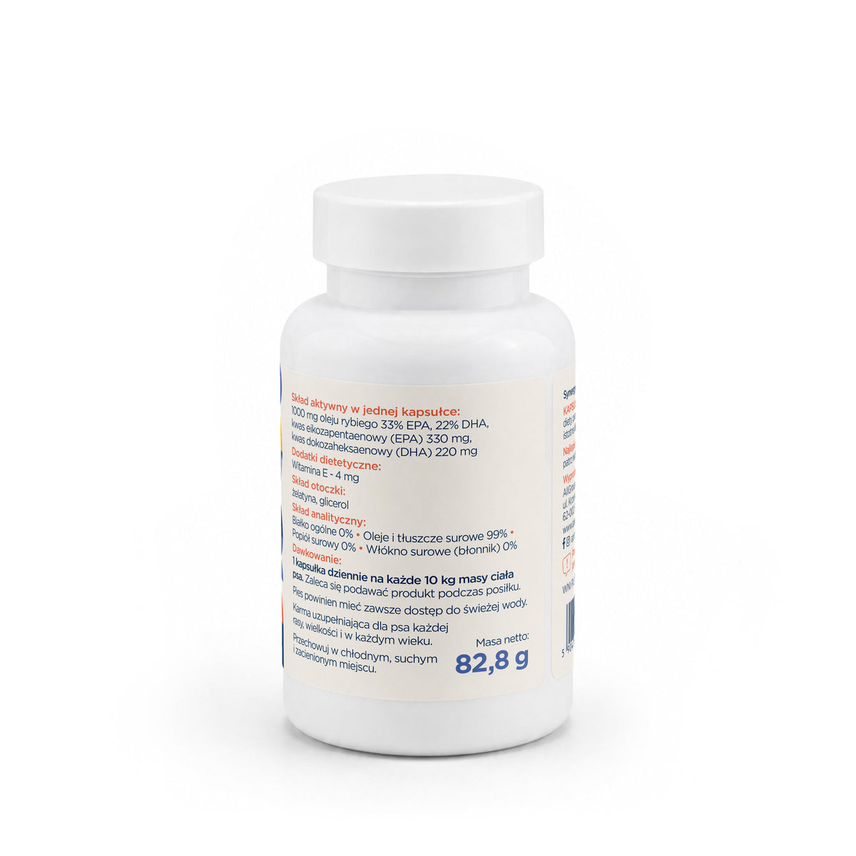 Aport! & Na serce - suplement wspierający zdrowe serce u psa, OMEGA 33/22 kapsułki z olejem rybim 60 szt.
