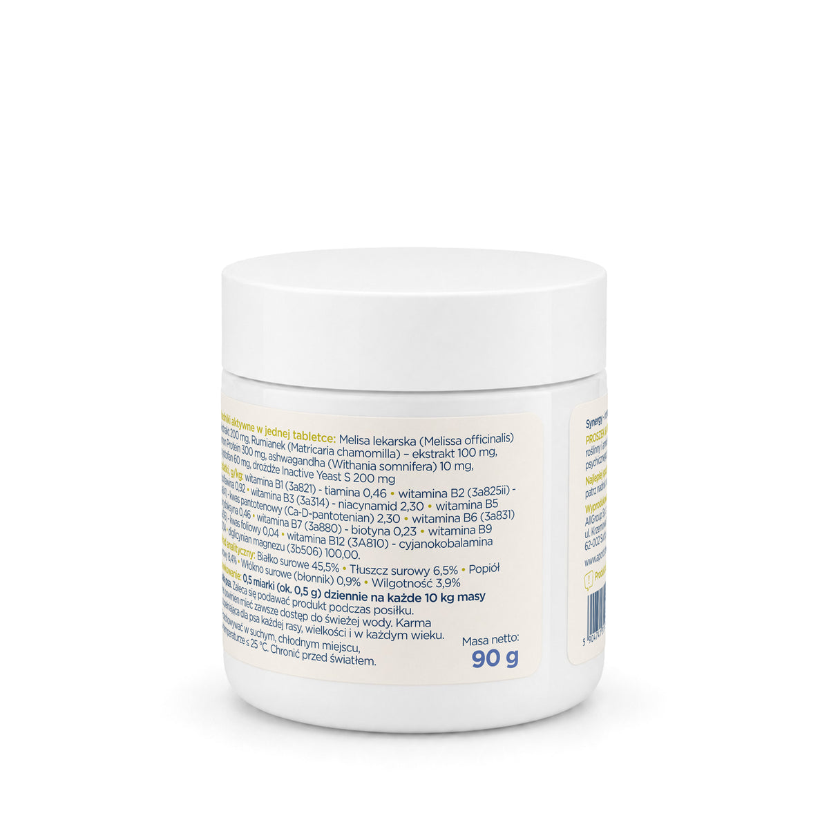 Aport! & Na stres - suplement redukujący stres u psa, proszek 90 g