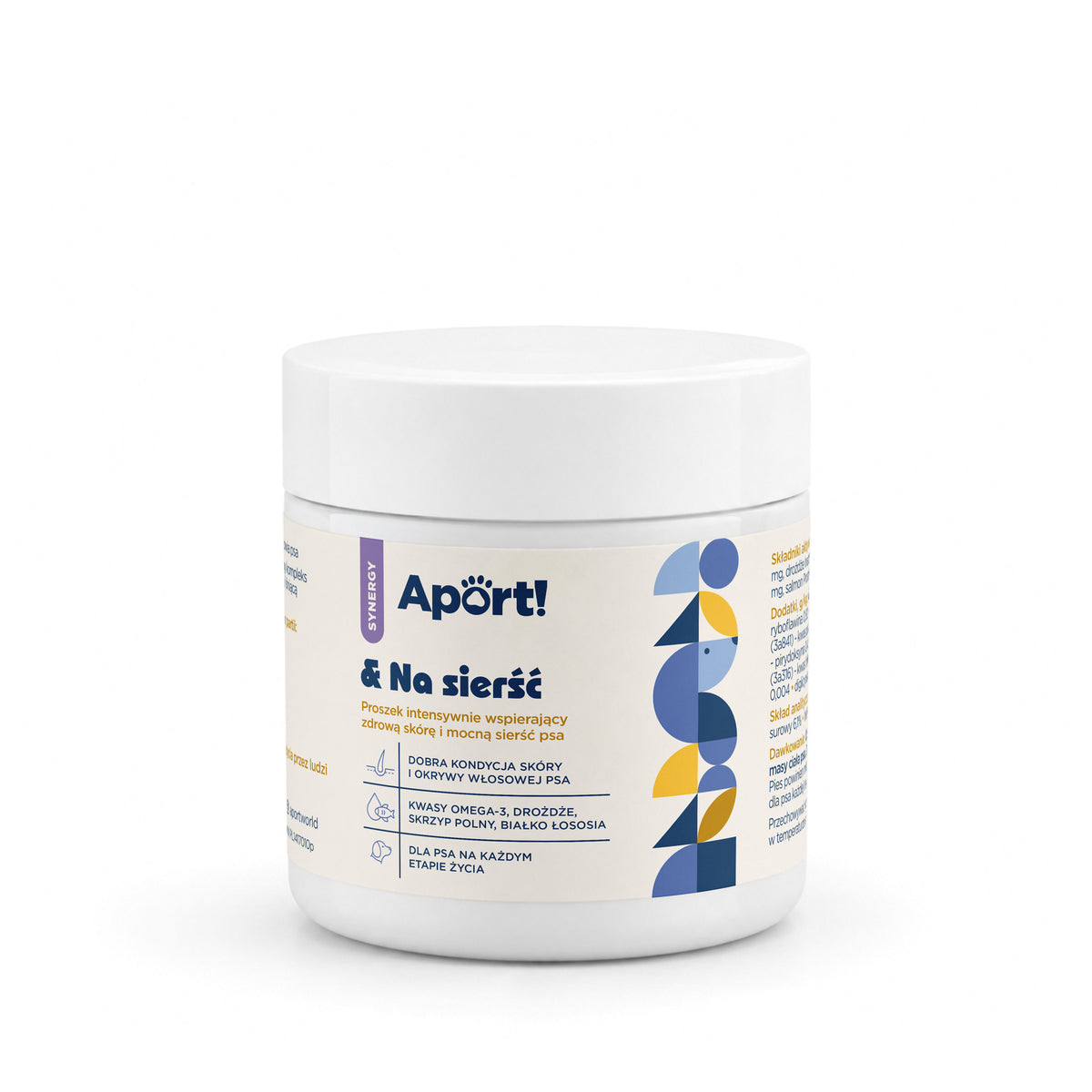 Aport! & Na sierść - suplement wspierający zdrową sierść i skórę psa, proszek 90 g