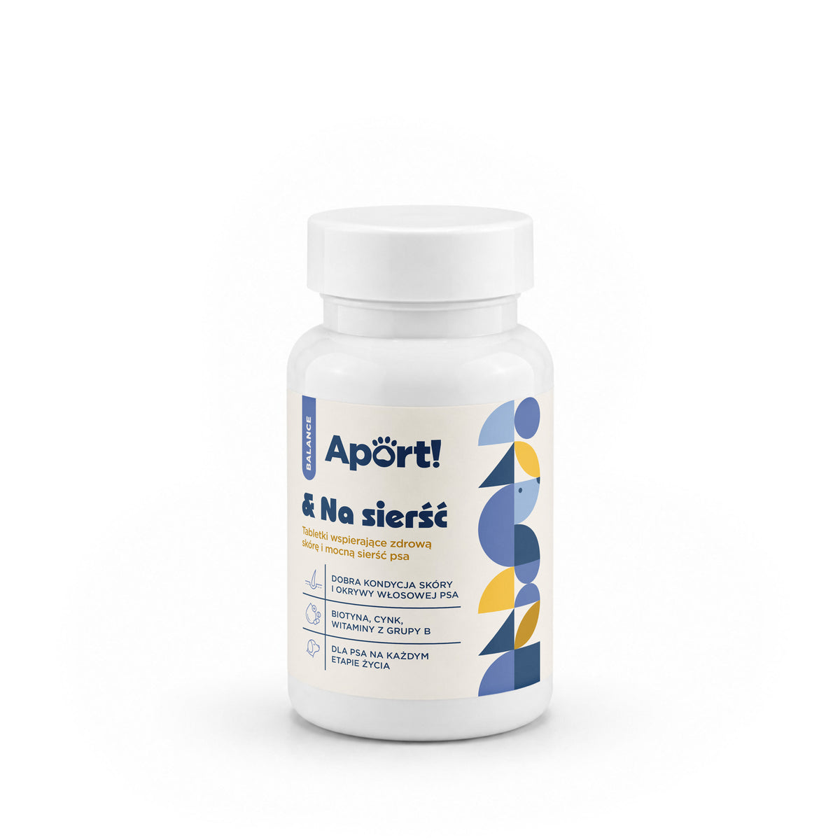 Aport! & Na sierść - suplement wspierający zdrową sierść i skórę psa, tabletki 60 szt.