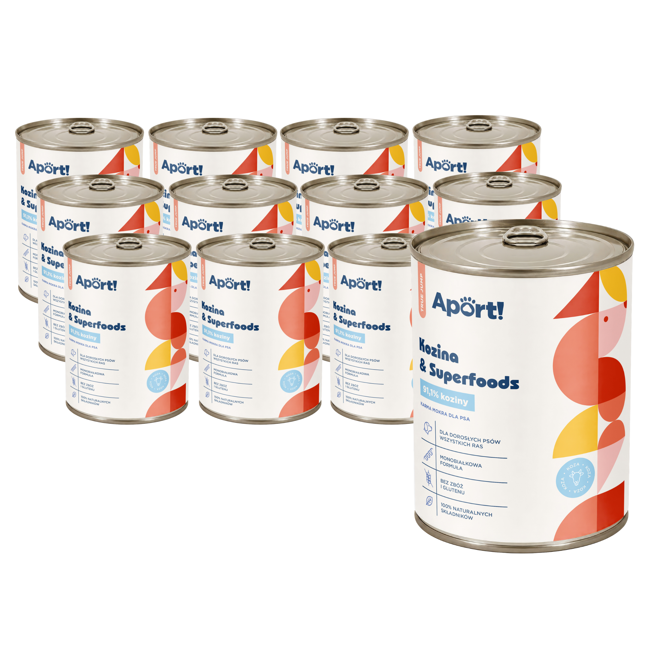 Karma mokra dla psa Kozina & Superfoods 400 g  12 szt. - monobiałkowa karma dla psów dorosłych