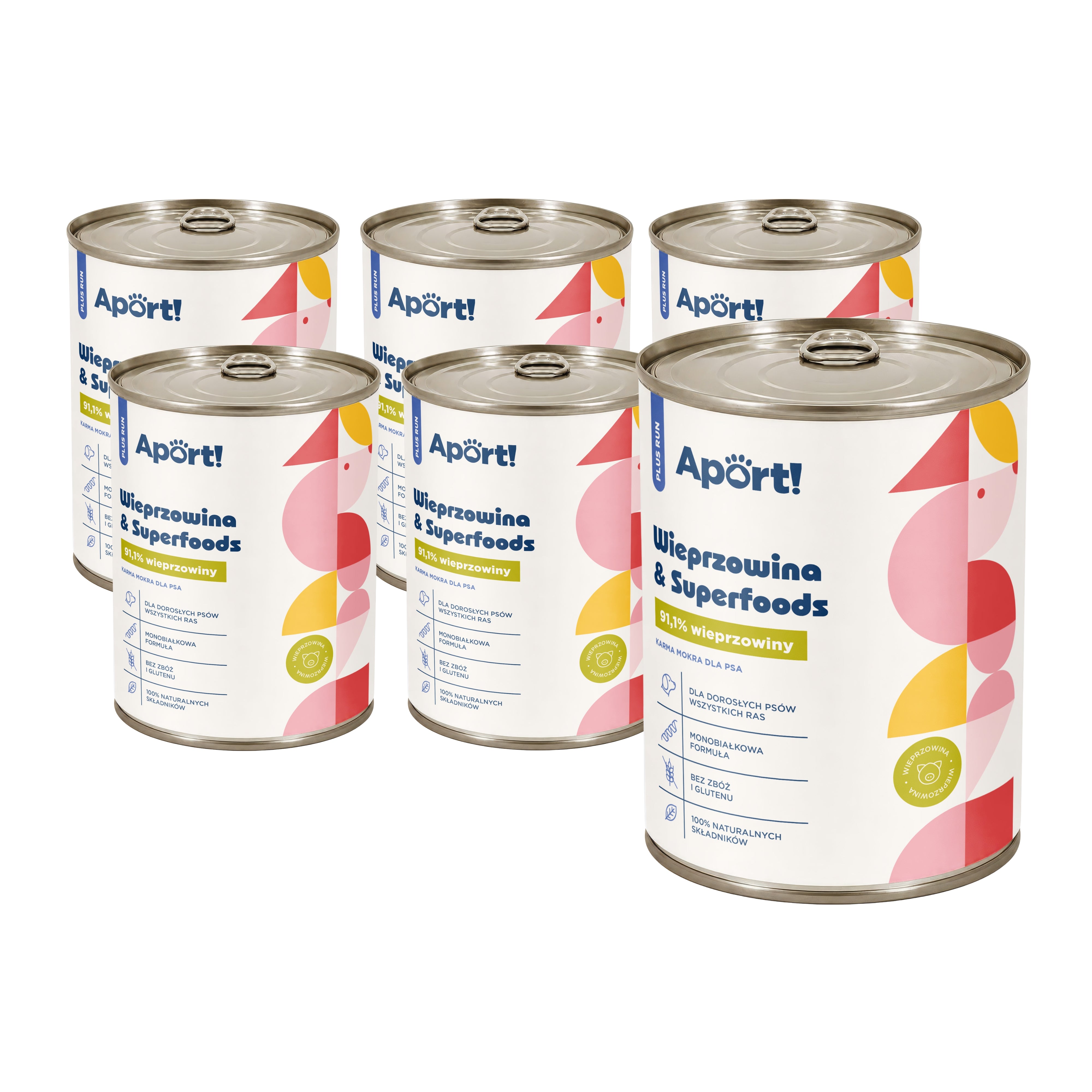 Karma mokra dla psa Wieprzowina & Superfoods 400 g 6 szt. - monobiałkowa karma dla psów dorosłych