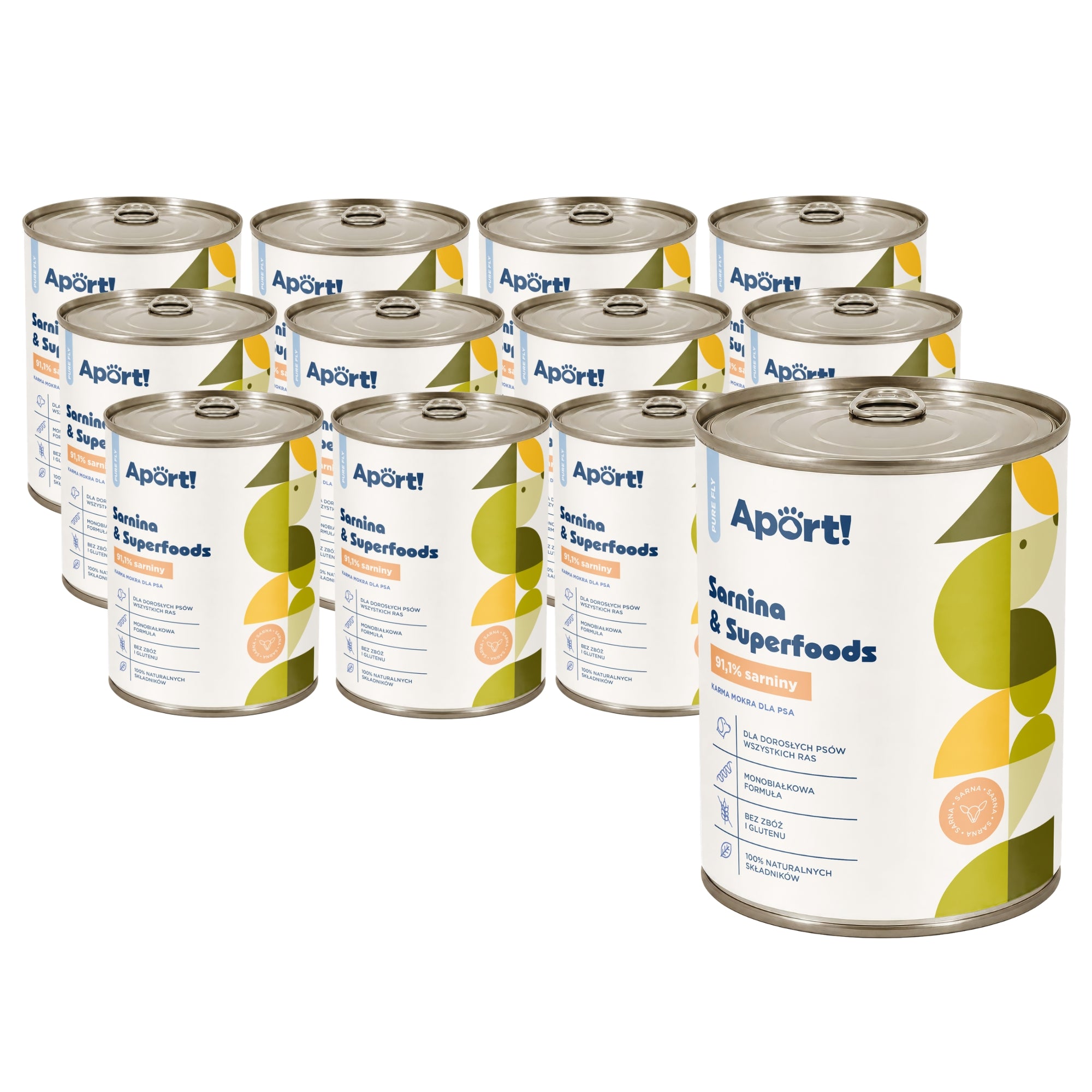 Karma mokra dla psa Sarnina & Superfoods 400 g lub 800 g 12 szt. - monobiałkowa karma dla psów dorosłych