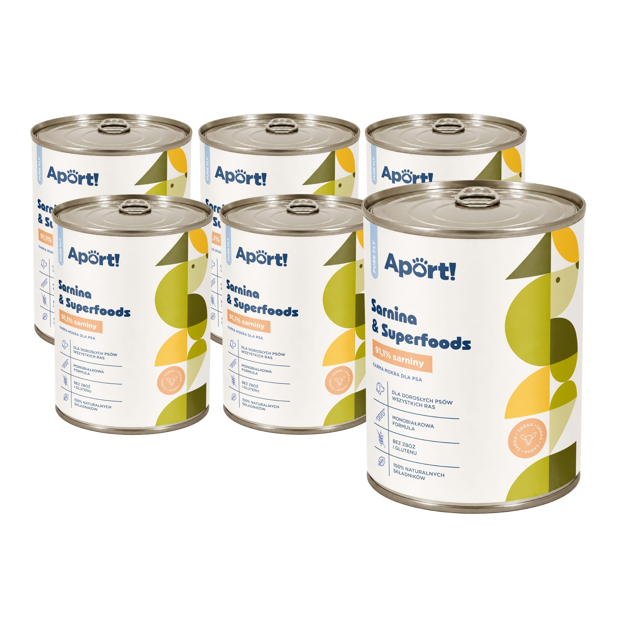 Karma mokra dla psa Sarnina & Superfoods 400 g lub 800g 6 szt. - monobiałkowa karma dla psów dorosłych